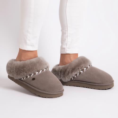 Ladies Phoebe Sheepskin Slipper Café Au Lait Extra Image 5